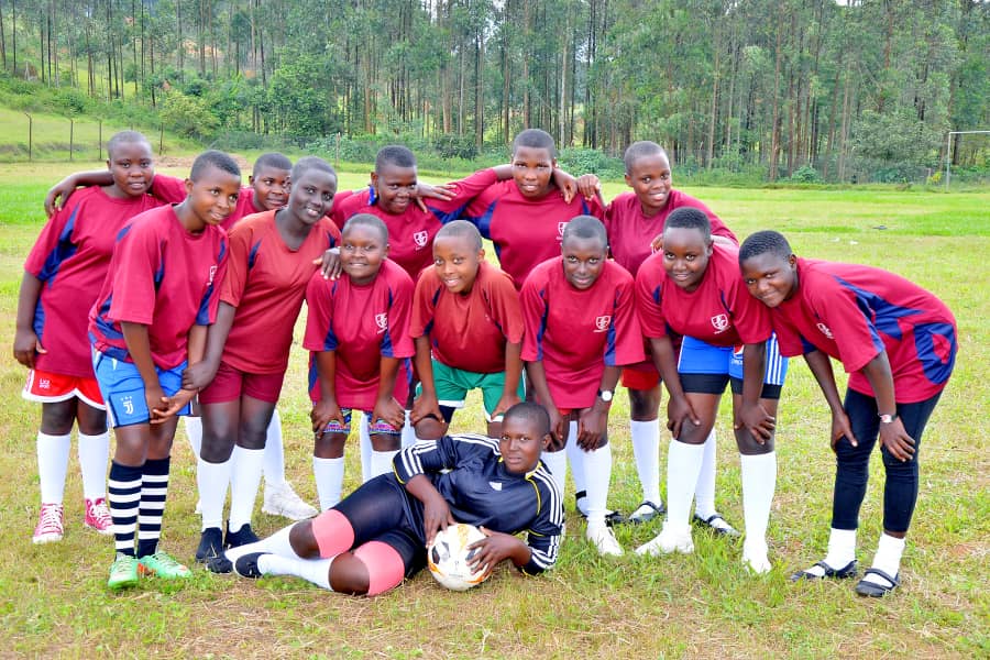 The girls' football team